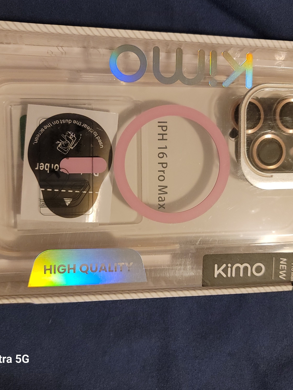 Pink Camera Lens Ring Protector for iPhone 16 Pro Max